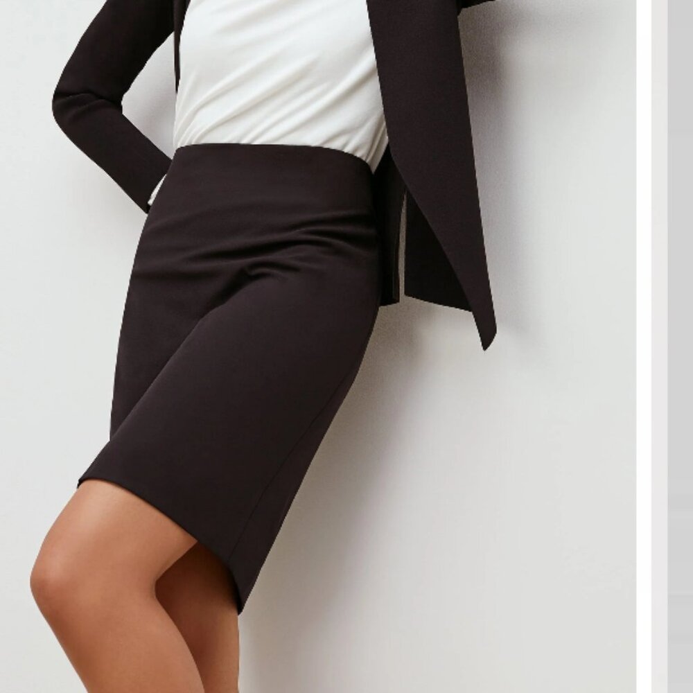 NEW MM Lafleur Noho Knit Mini Skirt Black 1X